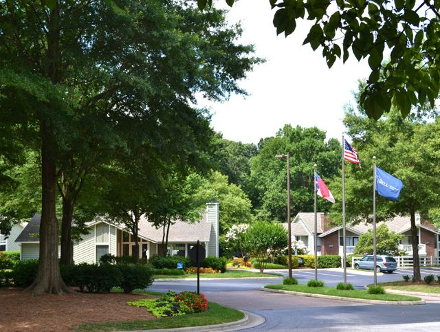 Entrance Way at Woodland Park Apartment Homes, Greensboro, NC