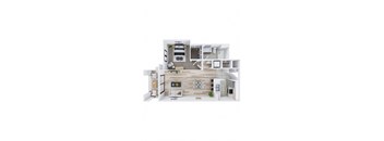 bedroom floor plan an in 3d