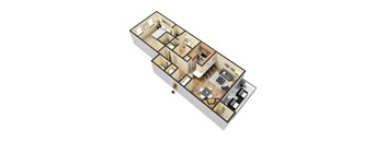 Floor plan of the Master 1 bedroom