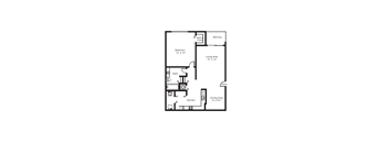 Allamanda 1 Bedroom Floor Plan