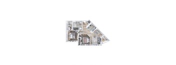 bedroom floor plan an in 3d