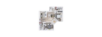 bedroom floor plan an in 2d