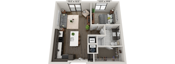 A1 One bedroom floorplan