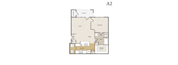 a2 floor plan  2 bedroom apartment   the residences at sawmill estates