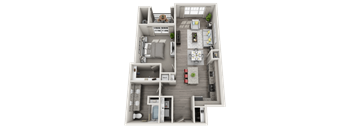 1 bed 1 bath A at Foxwood Apartments, Raleigh-Durham, North Carolina