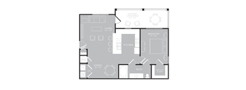 1 bedroom 1 bathroom floorplan