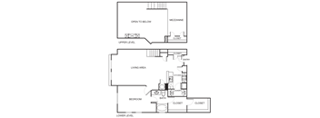 1 Bedroom 1 Bathroom Floor Plan A2D
