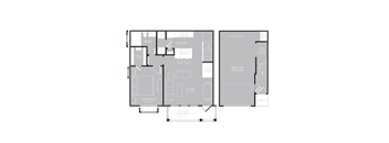 1 bedroom 1 bathroom floorplan