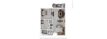 1 bedroom 1 bathroom floorplan