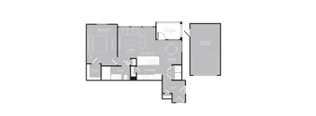 1 bedroom 1 bathroom floorplan