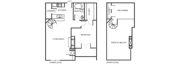1 Bedroom 1 Bathroom Floor Plan A6A