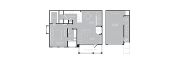 1 bedroom 1 bathroom floorplan