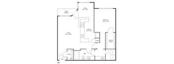 1 bedroom 1 bathroom floorplan