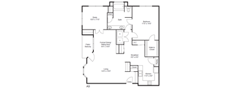 1 bedroom 1 bathroom floorplan