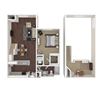 A10 Floor 1014 Sqft 1 Bedroom 1 Bath