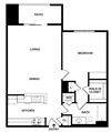 A6 Floor Plan 775 Sqft 1 Bedroom 1 Bath
