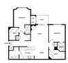 B2 Floor Plan 1053 Sqft 2 Bedroom 2 Bath