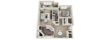 lincoln 1 bedroom floor plan
