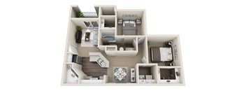 Roosevelt 2 bedroom floor plan