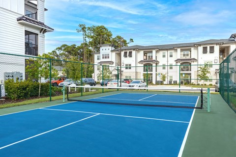 tennis court at the falls apartments