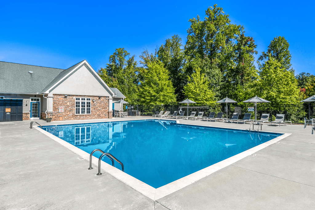 Sparkling Pool at Ashley Court Apartments, Charlotte, NC, 28262