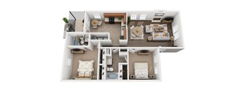 2 bedroom floorplan