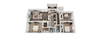3 bedroom 2 bathroom floorplan
