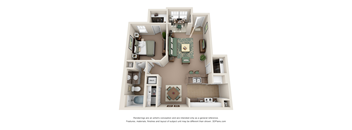 1 bedroom 1 bathroom floorplan