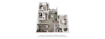 a 1 bedroom floor plan  villas at spring creek