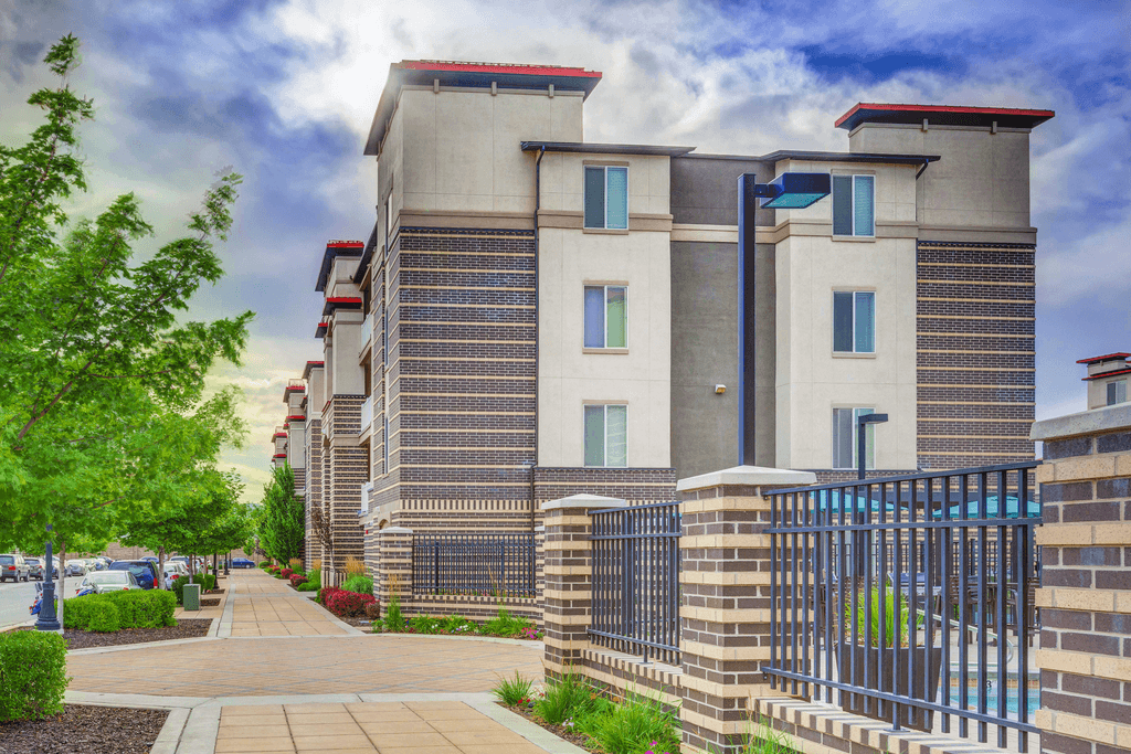 a large apartment building exterior
