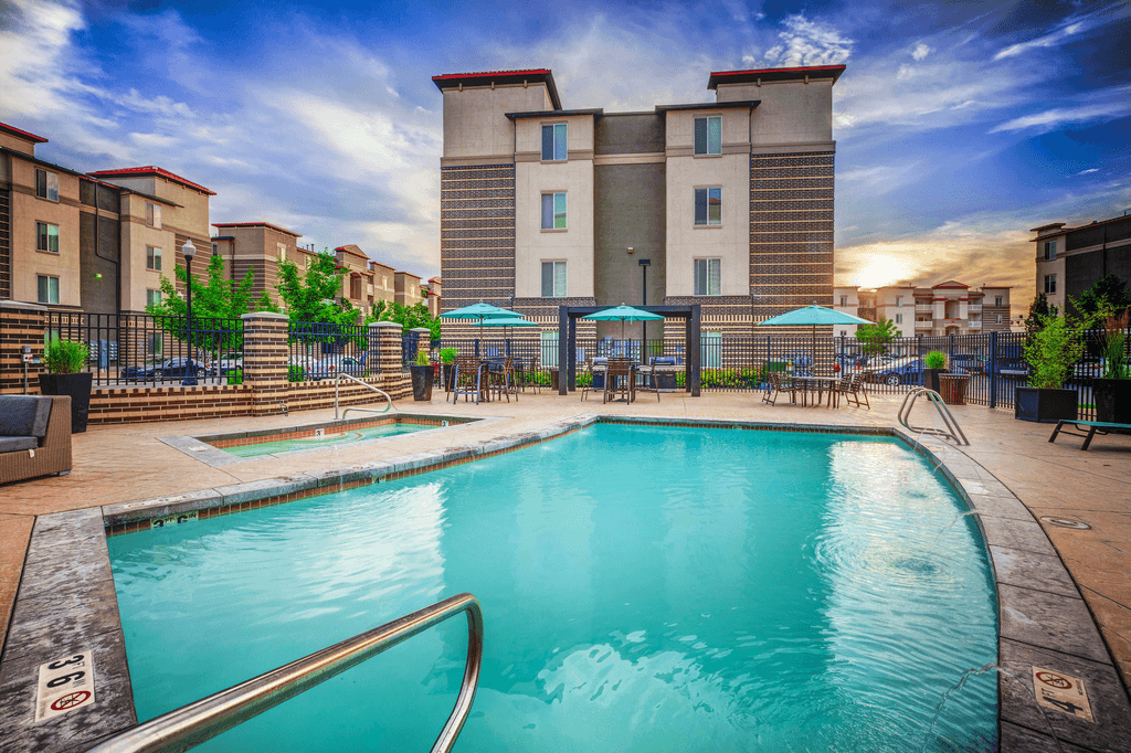 swimming pool with sundeck