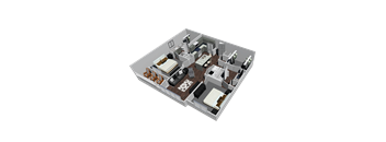 2 bedroom 2 bathroom floorplan
