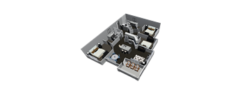 3 bedroom 2 bathroom floorplan