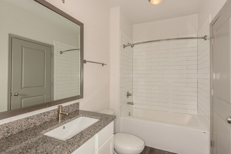 a bathroom with a sink and a toilet and a shower