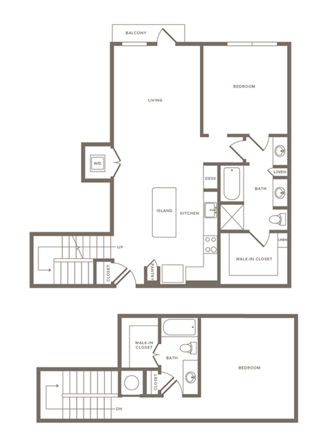 Two Bedroom Two Bathroom Floorplan 1268