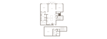 Three Bedroom Two Bathroom Floorplan 1448