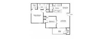 2 bed 2 bath at Paces Pointe Apartment Homes, Matthews