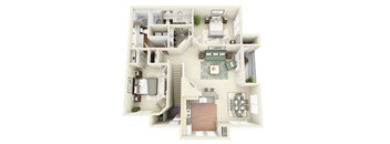 two bedroom floorplan