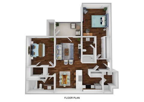 Floor plan 2 bed 2 bath