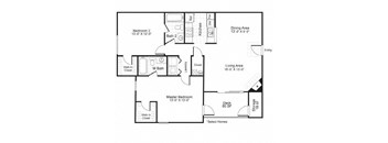 2 bed 2 bath B at Paces Pointe Apartment Homes, North Carolina, 28105