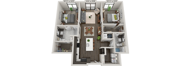 B3 two bedroom floorplan