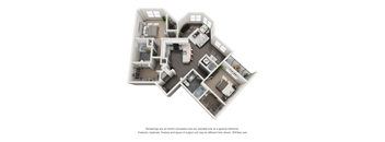 Two bedroom floorplan