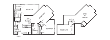 2 Bedroom 2 Bathroom Floor Plan B4A
