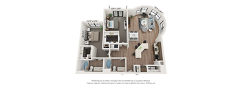 Floor plan 2 bed 2 bath