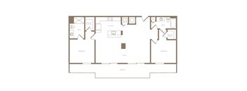 B5  2 Bed 2 Bath Floor Plan