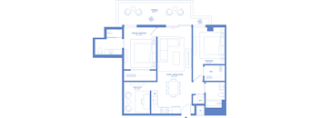 two bedroom two bathroom floorplan