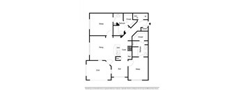 2 bed 2 bathroom floorplan