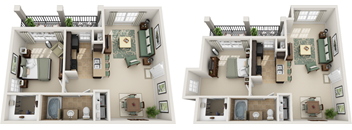 1 bedroom 1 bathroom floorplan