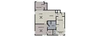 a floor plan of a house with bedrooms and baths and a staircase