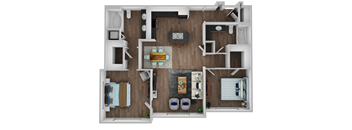 Bennington two bedroom floorplan